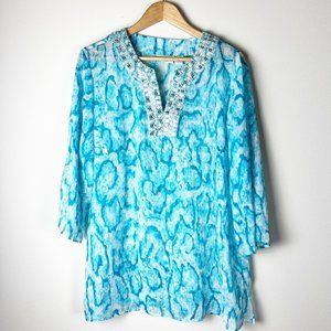 2/$30 Chico's Sequined Sheer Top 2